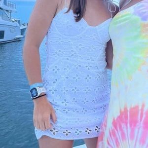 For love and lemons white bell dress